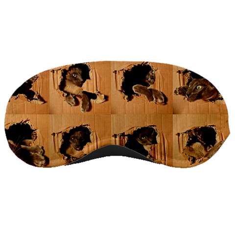 Carton, Brown Sleep Mask from ArtsNow.com Front