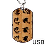 Carton, Brown Dog Tag USB Flash (One Side)