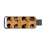 Carton, Brown Portable USB Flash (Two Sides)