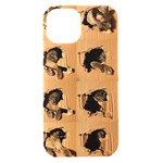 Carton, Brown iPhone 15 Black UV Print PC Hardshell Case