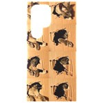 Carton, Brown Samsung Galaxy S24 Ultra 6.9 Inch Black TPU UV Case