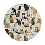 Cats, All, Collage, Cat Ornament (Round)