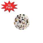 Cats, All, Collage, Cat 1  Mini Magnet (10 pack) 