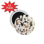 Cats, All, Collage, Cat 1.75  Magnets (10 pack) 