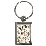 Cats, All, Collage, Cat Key Chain (Rectangle)