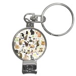 Cats, All, Collage, Cat Nail Clippers Key Chain