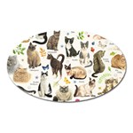 Cats, All, Collage, Cat Oval Magnet