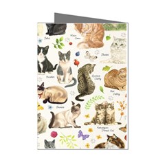 Cats, All, Collage, Cat Mini Greeting Cards (Pkg of 8) from ArtsNow.com Left