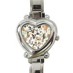 Cats, All, Collage, Cat Heart Italian Charm Watch