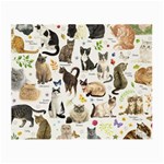 Cats, All, Collage, Cat Small Glasses Cloth