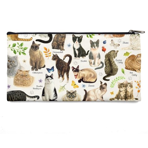 Cats, All, Collage, Cat Pencil Case from ArtsNow.com Back