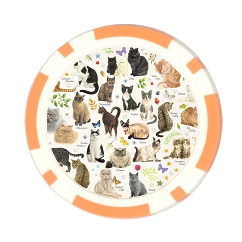 Cats, All, Collage, Cat Poker Chip Card Guard (10 pack) from ArtsNow.com Front