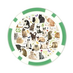 Cats, All, Collage, Cat Poker Chip Card Guard (10 pack) from ArtsNow.com Front