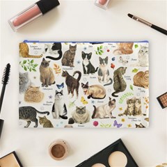 Cats, All, Collage, Cat Cosmetic Bag (Large) from ArtsNow.com Front