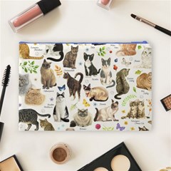 Cats, All, Collage, Cat Cosmetic Bag (Large) from ArtsNow.com Back