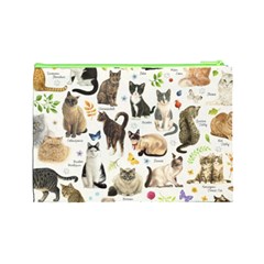 Cats, All, Collage, Cat Cosmetic Bag (Large) from ArtsNow.com Back