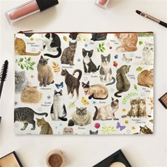 Cats, All, Collage, Cat Cosmetic Bag (XL) from ArtsNow.com Front