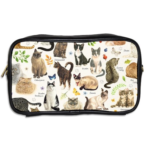 Cats, All, Collage, Cat Toiletries Bag (Two Sides) from ArtsNow.com Back