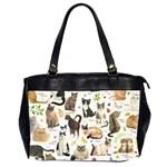 Cats, All, Collage, Cat Oversize Office Handbag (2 Sides)