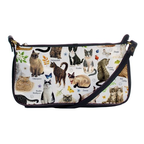 Cats, All, Collage, Cat Shoulder Clutch Bag from ArtsNow.com Front