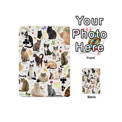 Cats, All, Collage, Cat Playing Cards 54 Designs (Mini) from ArtsNow.com Front - Club4