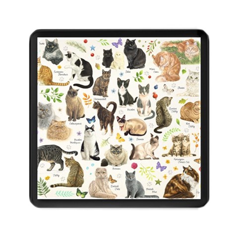 Cats, All, Collage, Cat Memory Card Reader (Square) from ArtsNow.com Front