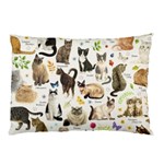 Cats, All, Collage, Cat Pillow Case (Two Sides)