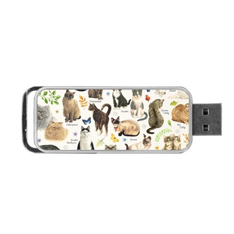 Cats, All, Collage, Cat Portable USB Flash (Two Sides) from ArtsNow.com Front