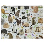 Cats, All, Collage, Cat Cosmetic Bag (XXXL)