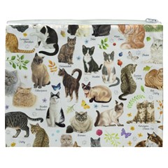 Cats, All, Collage, Cat Cosmetic Bag (XXXL) from ArtsNow.com Back