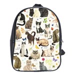 Cats, All, Collage, Cat School Bag (XL)