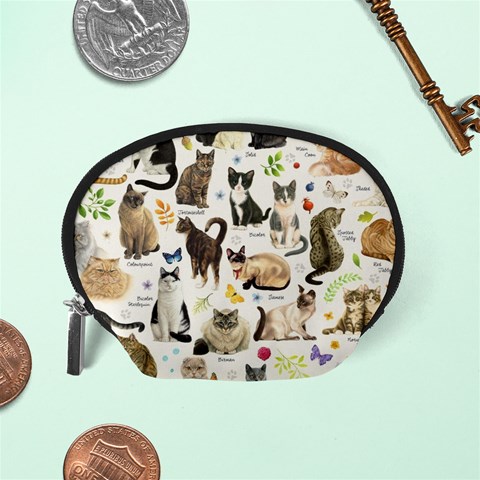 Cats, All, Collage, Cat Accessory Pouch (Small) from ArtsNow.com Back