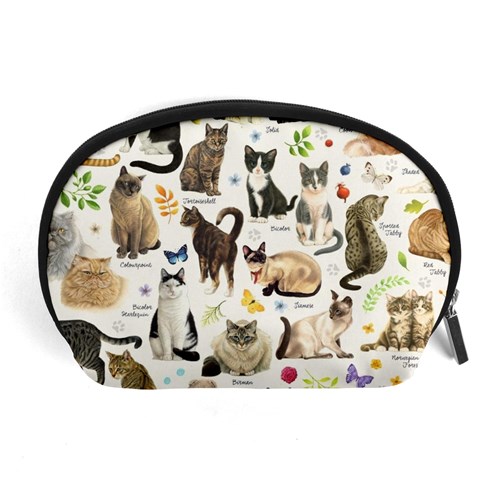 Cats, All, Collage, Cat Accessory Pouch (Large) from ArtsNow.com Front