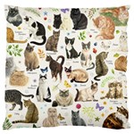 Cats, All, Collage, Cat Standard Premium Plush Fleece Cushion Case (One Side)