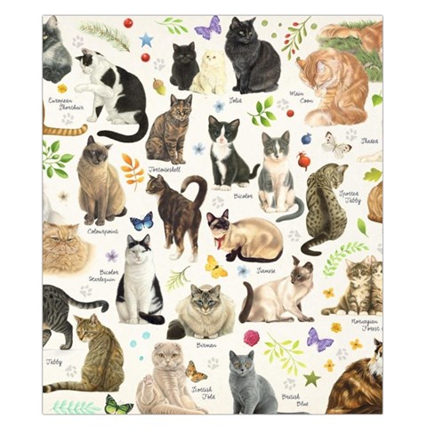 Cats, All, Collage, Cat Duvet Cover Double Side (California King Size) from ArtsNow.com Back