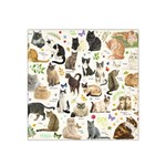 Cats, All, Collage, Cat Satin Bandana Scarf 22  x 22 