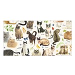 Cats, All, Collage, Cat Satin Shawl 45  x 80 