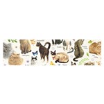 Cats, All, Collage, Cat Oblong Satin Scarf (16  x 60 )