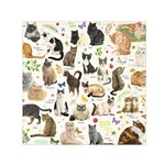 Cats, All, Collage, Cat Square Satin Scarf (30  x 30 )