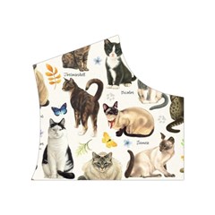 Cats, All, Collage, Cat Women s Button Up Vest from ArtsNow.com Top Right