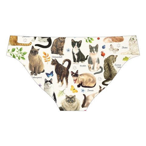 Cats, All, Collage, Cat Cross Back Hipster Bikini Set from ArtsNow.com Back Under