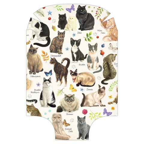 Cats, All, Collage, Cat Luggage Cover (Large) from ArtsNow.com Back