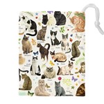 Cats, All, Collage, Cat Drawstring Pouch (5XL)