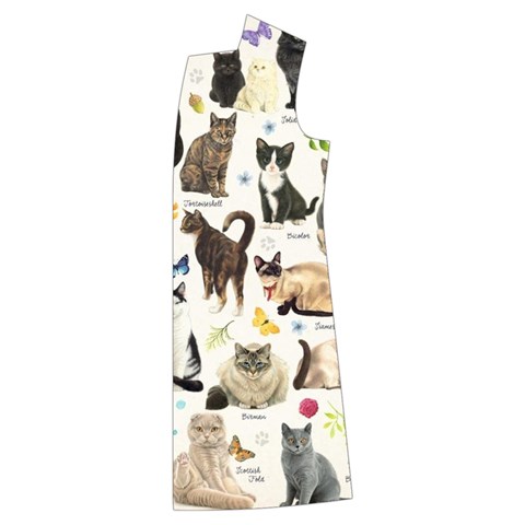 Cats, All, Collage, Cat Kids  Long Sleeve Velvet Lounge Robe from ArtsNow.com Front Left