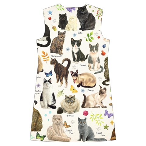 Cats, All, Collage, Cat Kids  Long Sleeve Velvet Lounge Robe from ArtsNow.com Back