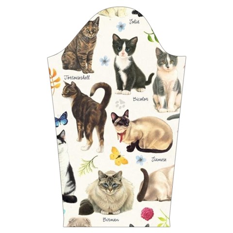 Cats, All, Collage, Cat Kids  Long Sleeve Velvet Lounge Robe from ArtsNow.com Sleeve Right