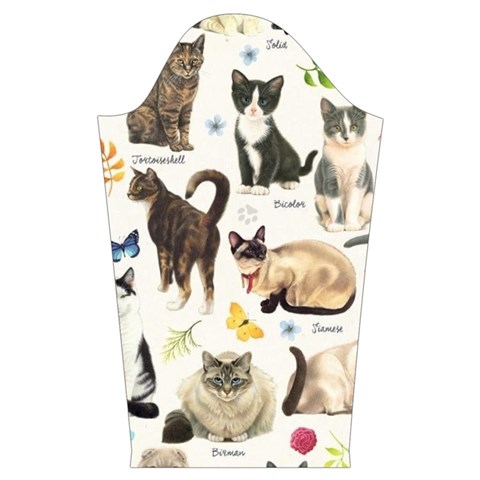 Cats, All, Collage, Cat Kids  Long Sleeve Velvet Lounge Robe from ArtsNow.com Sleeve Left