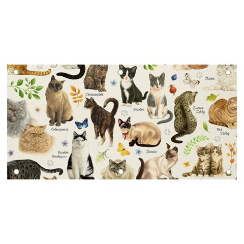 Cats, All, Collage, Cat Banner and Sign 6  x 3  from ArtsNow.com Front