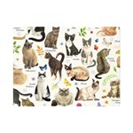 Cats, All, Collage, Cat Premium Plush Fleece Blanket (Mini)