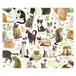 Cats, All, Collage, Cat Premium Plush Fleece Blanket (Small)